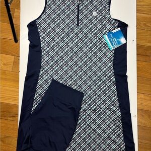 Coolibar Backspin‎ sleeveless golf dress UPF50 sz M